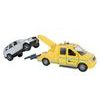 Kids Globe Traffic odtahovka 14cm kov zpětný chod na baterie světlo+zvuk s autem 11,5cm v krabičce
