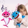 Baby Shark plyšový na baterie se zvukem- modrý