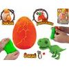 Crazy Dino vejce 8cm se slizem, dinosaurem a prstýnkem 8druhů 2barvy na kartě