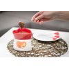Čokoládové fondue ve tvaru srdce - ČERVENÉ