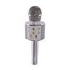 Bezdrátový karaoke mikrofon WS-858 - Stříbrný