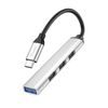 4v1 USB HUB Type-C na USB3.0+USB2.0*3