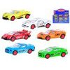 Auto sportovní 7,5cm 1:64 kov zpětný chod 6druhů krabičce 36ks v DBX