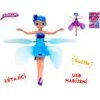 Glamour panenka víla 19cm na baterie svítící reagující na pohyb ruky s USB 3barvy v krabičce