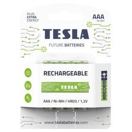 TESLA BATTERIES AAA GREEN+ RECHARGEABLE ( HR03 / BLISTER FOIL 4 PCS)