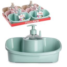 PF Plastový držák na houbičku s dávkovačem 26x13x16,5cm Surt Vrm