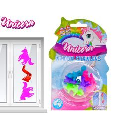 Unicorn jednorožec 2cm lezoucí po skle 12ks na kartě