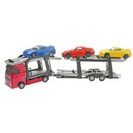 2-Play Traffic jeřáb 40cm s vozidlem a 50ks doplňků v krabičce