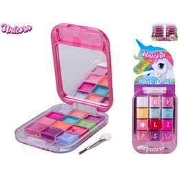 Unicorn make-up paletka se zrcátkem s lesky na rty 6ks a oč. stíny 2barvy 6ks na kartě 20ks v PDQ