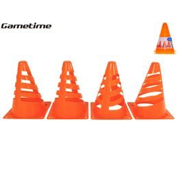 Gametime sada 4ks oranžových sportovních kuželů 13x13x18cm s otvory