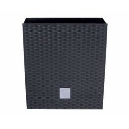 Květináč RATO LOW + vklad antracit 26,2cm