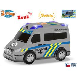 2-Play Traffic Auto policie CZ design 13,5cm na baterie volný chod se světlem a zvukem v krabičce