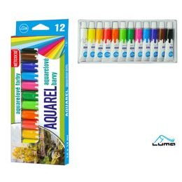 Barvy aquarelové sada LUMA 12 barev 12ml