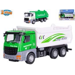 2-Play Traffic auto popelářské 14,5cm kov zpětný chod 2druhy v krabičce