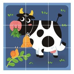 2Kids Toys Dřevěná magnetka velká pompon Žirafa