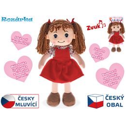 Panenka Rozárka měkké tělo 35cm na baterie česky mluvící brunetka 0m+ v sáčku