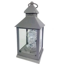 Cortina Lucerna LED 24x11x11cm s malý Andělem 2xAA R6 1,5V šedý