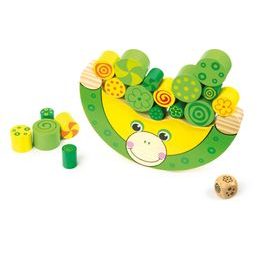 small foot Dřevěná motorická balanční hra Žába