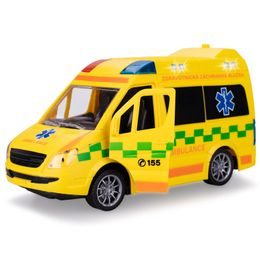 Auto ambulance CZ 21,5cm 1:20 na setrvačník na baterie se světlem a zvukem v krabičce