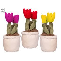 Take Me Home tulipány plyšové 25cm 3barvy 0m+