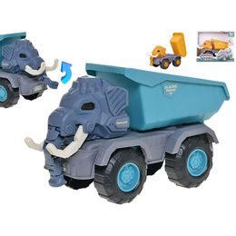 Auto stavební sklápěčka/mamut 26cm pohyblivé části 2barvy v krabičce