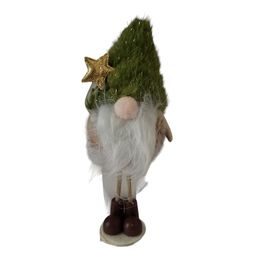 Vánoční skřítek trpaslík stojící figurka 18cm