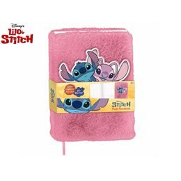 Lilo & Stitch zápisník růžový plyšový 22x16x2,5cm 80stran