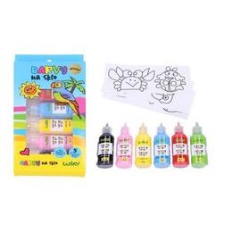 Sada barvy na sklo glitter 5+1ks 22ml