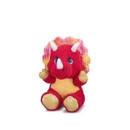 Triceratops plyšový 16,5cm sedící červený 0m+ v sáčku