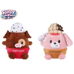 Fluffy Menu zvířátko/cupcake plyšové 27cm 2druhy 0m+