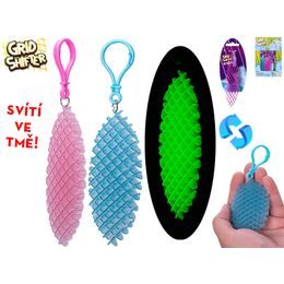 Grid Shifter mřížka/klíčenka 12cm svítící ve tmě 4barvy na kartě 24ks v DBX