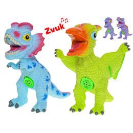 Dinosaurus 18-21cm na baterie se zvukem 4druhy v sáčku