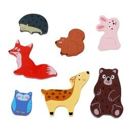 2Kids Toys Dřevěná magnetka velká pompon Žirafa