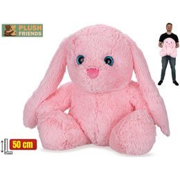 Plush Friends králík růžový plyšový 50cm sedící 0m+