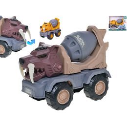Auto stavební míchačka/šavlozubý tygr 24cm pohyblivé části 2barvy v krabičce