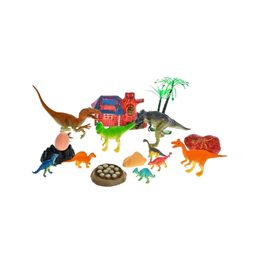 Dinoworld sada dinosaurů s doplňky 19ks v krabičce