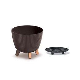 Květináč LAMIA ECO WOOD 28,8 cm: káva ECO