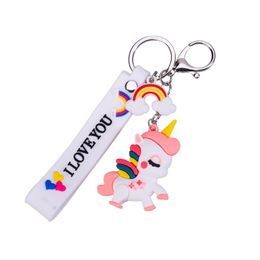 Unicorn mini kabelka holografická 8,5cm se třpytkami s přívěskem na klíče 12ks v DBX