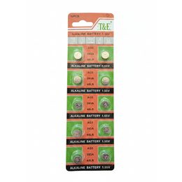 Alkalické knoflíkové baterie AG5 1.55V – 10 ks
