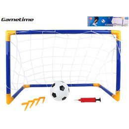 Gametime branka fotbalová 79x50x43cm s míčkem a pumpičkou v krabičce
