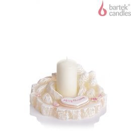 Bartek Svíčka 140x70 Christmas Holder Ecru