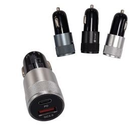 Nabíječka do auta 2v1 USB 3.0 USB-C 18W+30W
