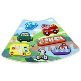 2Kids Toys Dřevěné puzzle Dopravní prostředky propojitelné