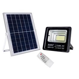 Reflektor s venkovním solárním panelem IP67 s dálkovým ovládáním studená bílá 40w