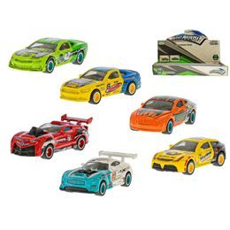 Auto závodní 7cm kov na volný chod 6druhů 12ks v DBX