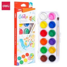 DELI Vodové barvy 12 barev, 12 ml ColoRun EC20-12