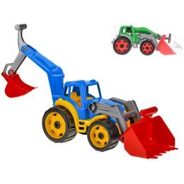 Bagr s rypadlem 50cm volný chod 2barvy 24m+ v síťce