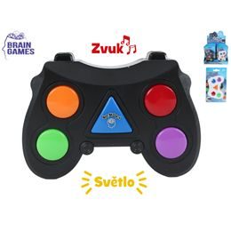 Brain Games společenská hra test paměti 10cm na baterie + světlo a zvuk 2barvy na kartě 12ks v DBX