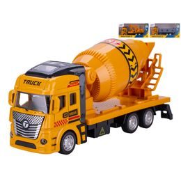 Kovové stavební auto na zpětný chod 19 cm