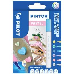 Značkovače PILOT PINTOR PASTEL 0,7 mm, 6 ks